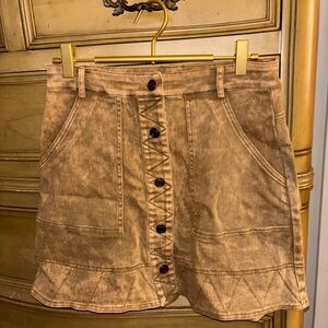 Entro Tan Denim Skirt